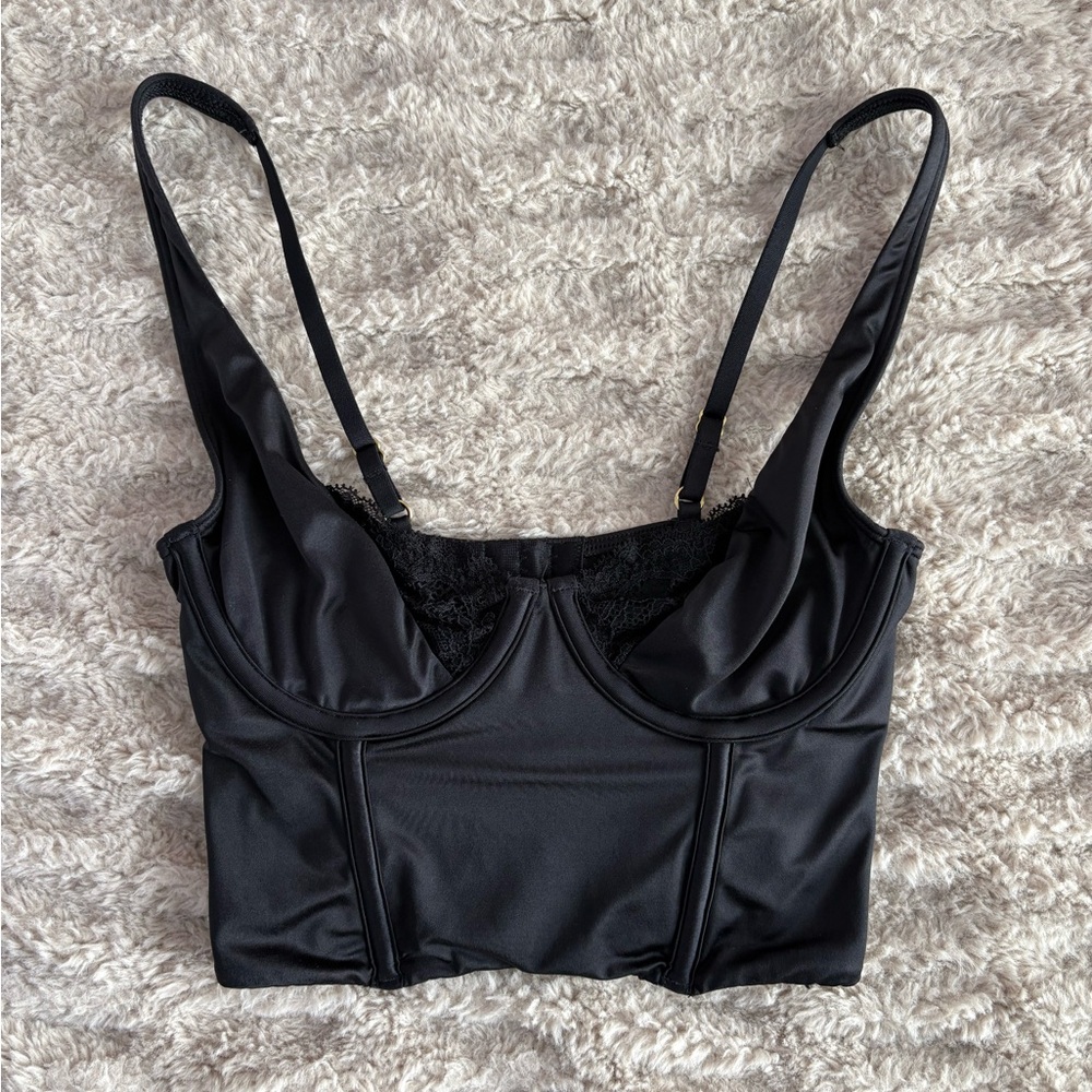 Abercrombie & Fitch Satin Corset Tank